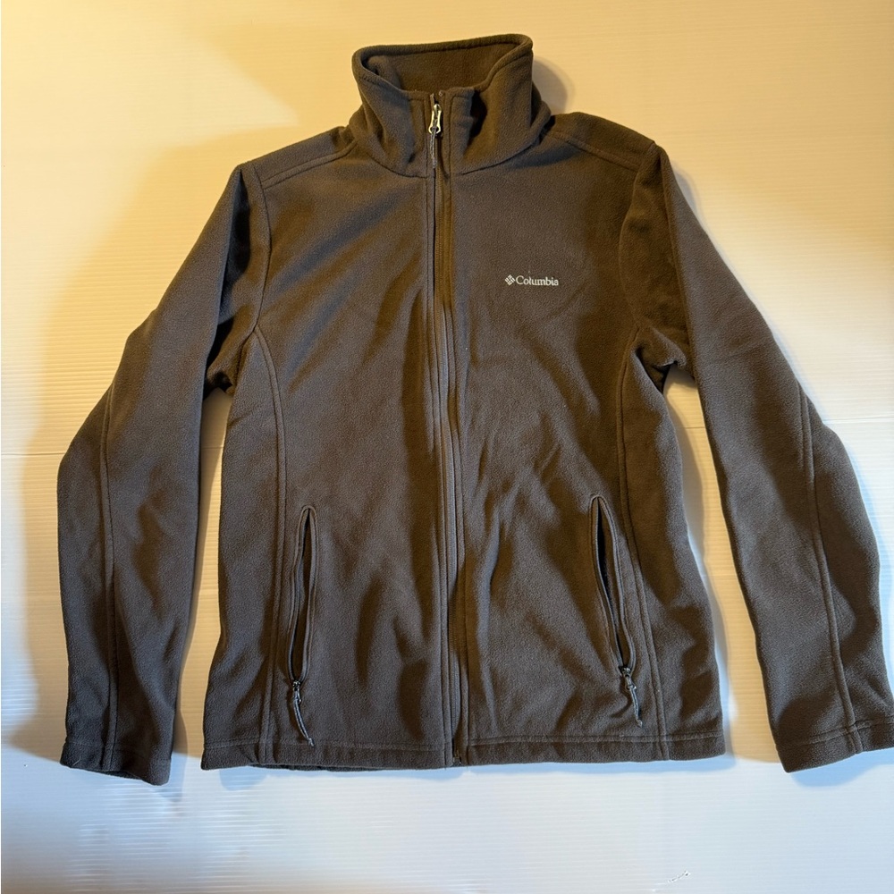 Columbia Gray Performance Jacket with Stand-up Collar